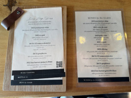 Sans Liege Wines menu