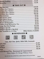 Smithfield 's Chicken 'n -b-q menu