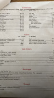 Old Georgetown Grille menu