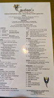 Gustavo's Mexican Restaurant And Bar menu