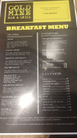 Goldmine Grill menu