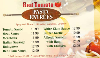 Red Tomato Pizzeria menu