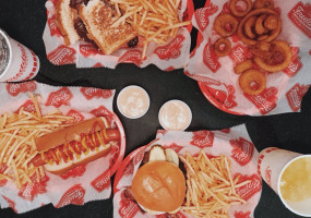 Freddy's Frozen Custard Steakburgers inside