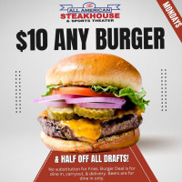 The All American Steakhouse food