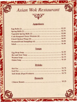 Asian Wok menu