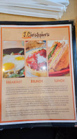 J. Christopher's menu