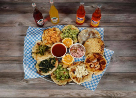 Authentic Salvadorian Pupusas inside