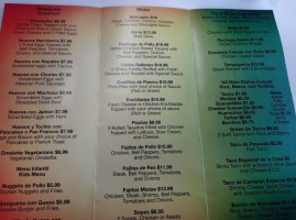 Paco's Kitchen menu