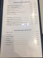 Mykonos Grill menu