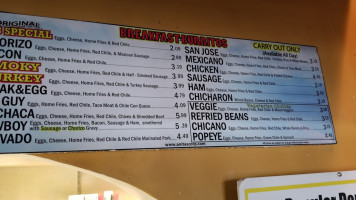 Anita's New Mexico Style Mexican Food menu