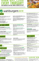 Wahlburgers menu