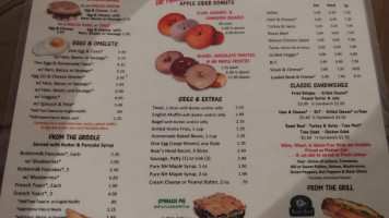 Chichester Country Store menu