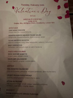 Anthony David's menu