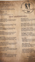 Bootleggers Bistro menu