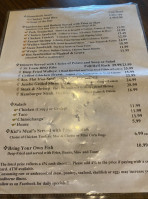 The Gosh Dam Place menu