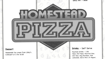 Homestead Pizza food