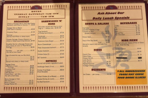 Home Town Cafe menu