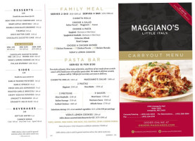 Maggiano's Little Italy menu