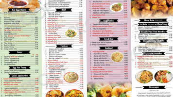 Rose Garden Chinese menu