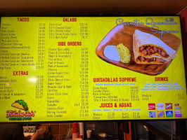 Filibertos Mexican Food menu