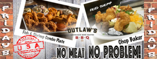 Outlaws Bbq-alexandria, La food