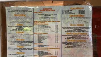 Taqueria Azteca menu