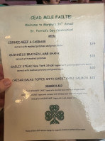 Murphy's Grill menu