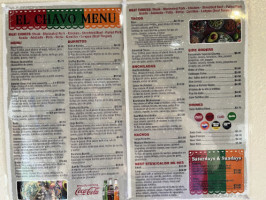 Taqueria El Chavo menu