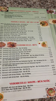 Phở Sunrise menu