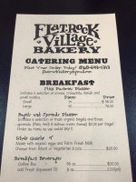 Flat Rock Village Bakery menu