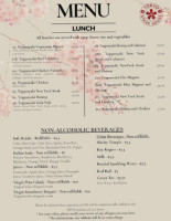 Tokyo Japanese Steak House menu