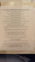 La Grotta menu