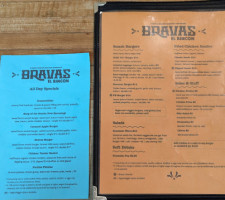 Bravas menu