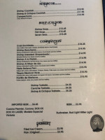 Acapulco Alegre menu