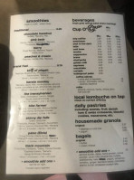 Crank Coffee menu