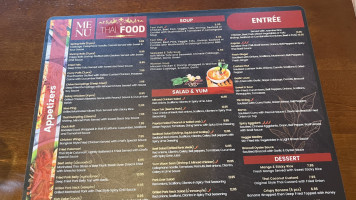 Thai Food menu