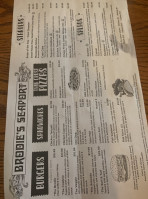Brodie's Seaport menu