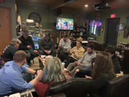 The Office Cigar Shop Lounge outside