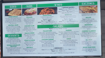 Marcos Pizza menu