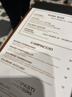 Carpaccio menu