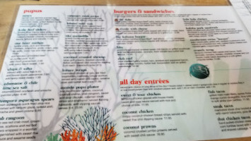 Reef menu