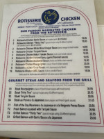 Rotisserie Chicken Of California menu