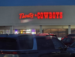 Thirsty Cowboys outside