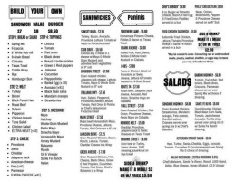 Jefferson St Deli menu