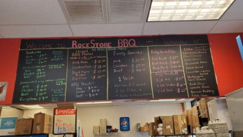 Rock Store Bbq menu