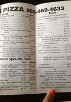 Mario’s Pizza Union Pier menu