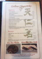 Golden Chopsticks menu