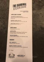 Cardinal menu