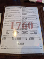 1760 Pub N Grille menu