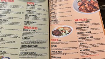 Rancho Chico menu